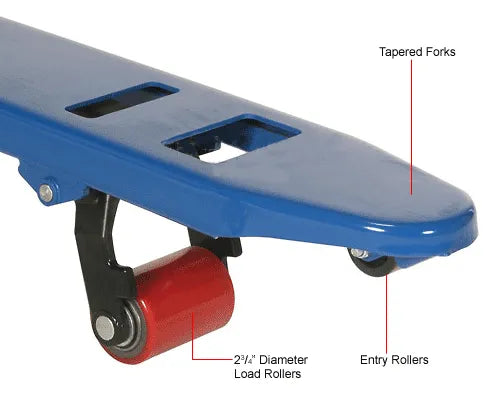 Global Industrial™ Manual Pallet Jack Scale Truck, 5500 lb. Capacity, 27"W x 48"L Forks