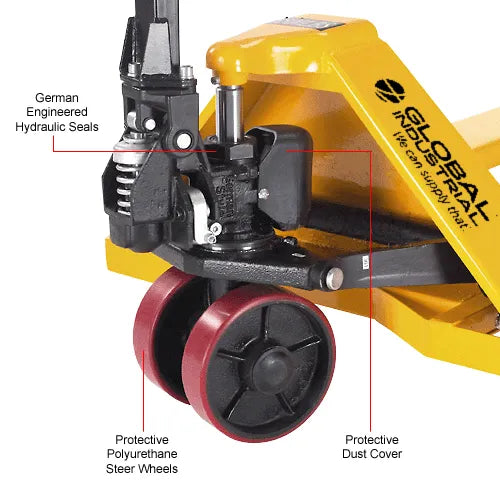 Global Industrial™ Industrial Duty Manual Pallet Jack, 5500 lb. Capacity, 21"W x 48"L Forks