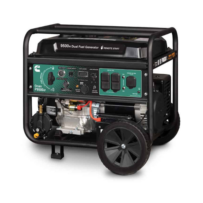 Cummins Onan 9500 Watt Dual Fuel Remote Electric Start Portable Generator | P9500df