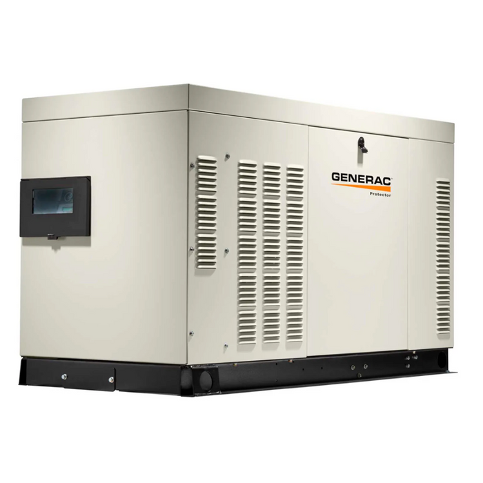 Generac RG04845ANAC, 48kW, 120/240 1-Phase, Liquid Cooled Protector QS Generator, NG/LP, Alum. Encl.