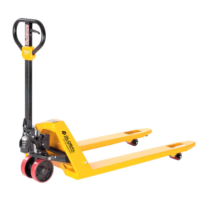 Global Industrial™ Industrial Duty Manual Pallet Jack, 5500 lb. Capacity, 27"W x 48"L Forks